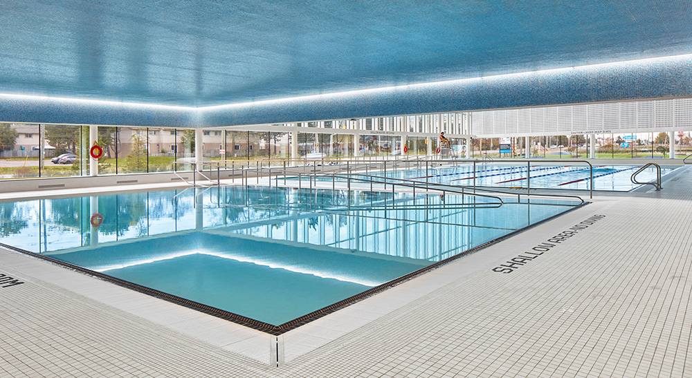 Indoor leisure pool at the Bostwick YMCA
